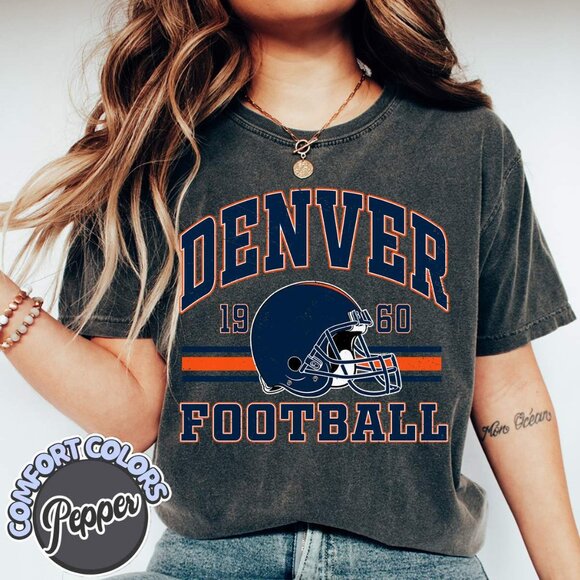 Denver Football Classic-Inspired Comfort Colors Tee - Picture 1 of 5
